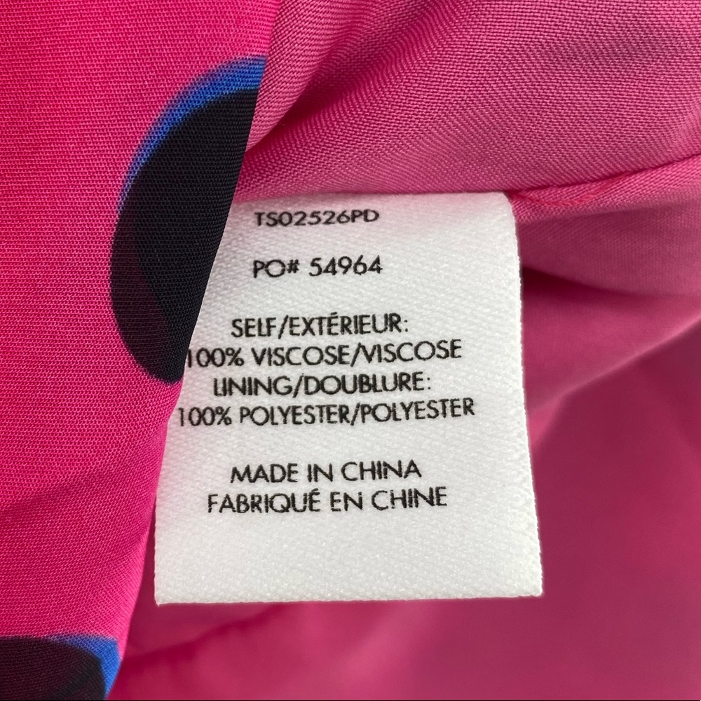 10 Crosby Derek Lam NWT Taula One Shoulder Ruffle Hem Dress Pink Polka Dots New - Picture 10 of 11